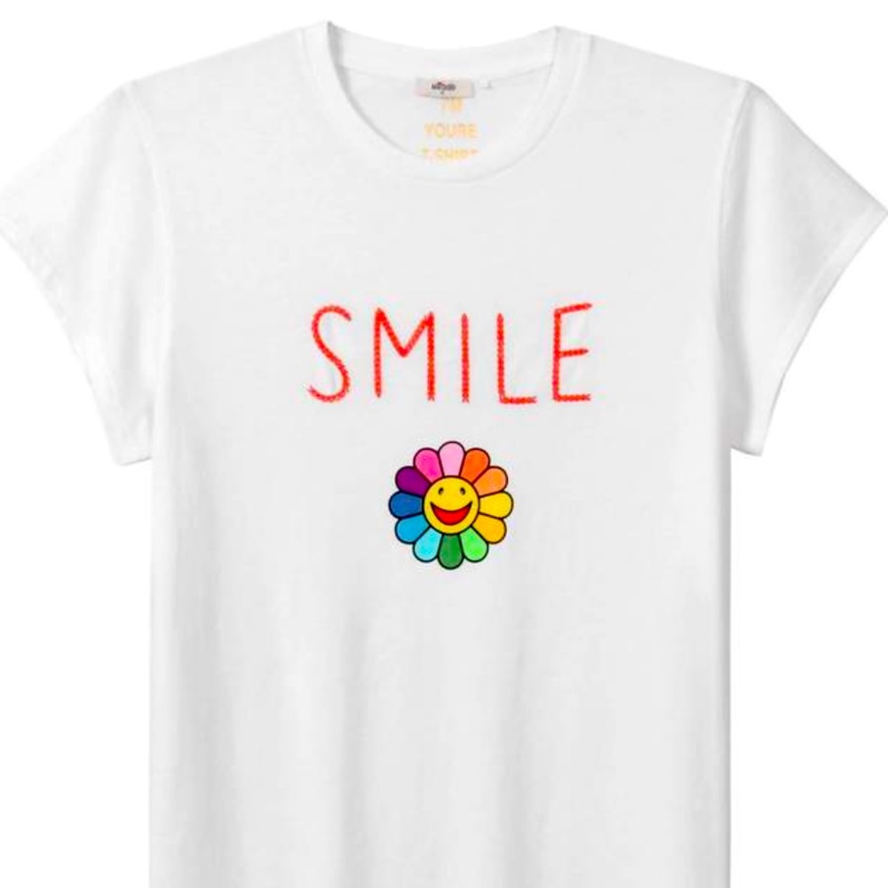 In Search of Me369 flower Smile tee